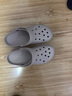 卡駱馳（CROCS）洞洞鞋貝雅男鞋女鞋輕便耐磨一腳蹬拖鞋休閑鞋|10126 卵石色-2V3 43 (270mm) 曬單實(shí)拍圖
