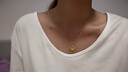中銀億金花絲蝴蝶黃金項鏈女古法足金吊墜掛墜生日中秋節禮物送女友老婆 古法花絲蝴蝶吊墜+足金鏈-活動(dòng)款【金重約5.2g】 曬單實(shí)拍圖