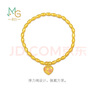 周生生米珠桃心黃金手鏈 足金微糖小桃花珠串手串 94677B計價(jià) 05圈 - 9.51克(含工費700元) 曬單實(shí)拍圖