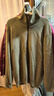 恒源祥純羊毛絨衫純羊毛開(kāi)衫男秋冬中年加厚翻領(lǐng)時(shí)尚針織衫毛衣拉鏈外套 茶綠【100%真羊毛】 2XL 180 推薦150-165斤 曬單實(shí)拍圖