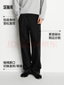 森馬（Semir）休閑褲男發(fā)熱抑菌針織衛褲寬松直筒褲25冬長(cháng)褲子百搭109725127104 曬單實(shí)拍圖