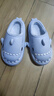 LATE TIME兒童棉拖鞋秋冬女童室內靜音防水防滑棉拖鞋家居親子寶寶鯊魚(yú)棉鞋 霧霾藍 內長(cháng)16cm 【160】適合腳長(cháng)約15cm 曬單實(shí)拍圖