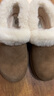 UGG秋季女士時(shí)尚舒適茸茸毛圈口平底休閑樂(lè )福鞋懶人毛毛鞋1119002 CHE | 栗色 38 曬單實(shí)拍圖