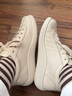愛(ài)步（ECCO）休閑鞋女 2025時(shí)尚百搭簡(jiǎn)約輕盈牛皮德訓鞋板鞋 柔酷220263 石灰色22026301378 38 曬單實(shí)拍圖