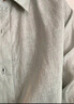 無(wú)印良品（MUJI）男式 漢麻水洗 立領(lǐng) 長(cháng)袖襯衫 男士襯衣外套男裝25年夏季AC216A5S 淡綠色 M (170/92A) 曬單實(shí)拍圖