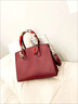 ANYSMIC奢侈品牌包包女包2025新款大容量手提包女真皮斜挎包氣質(zhì)媽媽包 棗紅色 曬單實(shí)拍圖