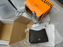 蔻馳（COACH）【品牌直供】女士LAUREL31中號單肩斜挎流浪包深棕配黑色CV975 曬單實(shí)拍圖