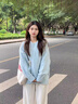 蝶嬌諾衛衣女裝2025新款韓版秋季穿搭女套裝小個(gè)子奶系秋冬休閑衣服褲子 毛衣+褲子 套裝 M 曬單實(shí)拍圖