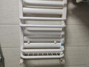 京鼎鋼制小背簍衛生間暖氣片家用水暖地暖集中采暖壁掛式散熱器置物架 鋼制旗艦-高800×400中心-啞白 曬單實(shí)拍圖