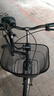 自行車(chē)前車(chē)筐加厚加粗掛籃山地車(chē)折疊車(chē)籃收納筐單車(chē)籃子后置通用 不可折疊前車(chē)筐（加大款） 曬單實(shí)拍圖