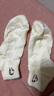 貓人白色襪子女短襪100純棉防臭耐磨吸汗透氣無(wú)骨女士短筒襪 5雙 曬單實(shí)拍圖