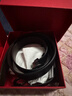 菲拉格慕（Ferragamo）腰帶男士商務(wù)雙面板扣皮帶牛皮 3.5CM寬 七夕節(jié)禮物 送男友禮盒裝 黑棕荔枝紋/槍色扣679710-689134 曬單實(shí)拍圖