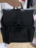 酷奇袋鼠（KUQIDAISHU）包袋精髓上新品背包韓版百搭時(shí)尚潮流頭層牛皮簡(jiǎn)約男女通用雙肩包 黑色 曬單實(shí)拍圖