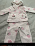 戴維貝拉（DAVE＆BELLA）保暖兒童睡衣兩件套女寶寶衣服冬季加厚秋冬幼兒服裝女童家居服 草莓印花 110 cm（建議身高100-110cm） 曬單實(shí)拍圖