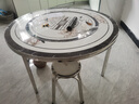 特厚304不銹鋼餐桌折疊桌大圓桌內置轉盤(pán)夜市燒烤大排檔家用飯桌 特厚1.2米內置80轉盤(pán)【彩圖款】 曬單實(shí)拍圖
