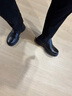 愛(ài)步（ECCO）*厚底切爾西靴女 倪妮同款一腳蹬女靴中筒牛皮靴 蹤跡220753 HL 黑色22075301001 38 曬單實(shí)拍圖