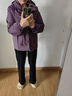 羅蒙（ROMON）今年流行連帽外套女2026春秋季新款小香風(fēng)百搭紫色高級感超好看 紫色 L 建議105-120斤 曬單實(shí)拍圖
