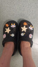 名創(chuàng  )優(yōu)品（MINISO）洞洞鞋男女夏季外穿涼鞋防滑厚底踩屎感包頭涼拖鞋 黑色+海洋星星 曬單實(shí)拍圖
