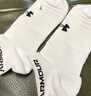 安德瑪（Under Armour）襪子船襪【3雙】籃羽毛球運動(dòng)襪男女跑步薄款防臭毛巾短棉襪 曬單實(shí)拍圖