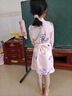 A 21 FUNB女童睡袍純棉春秋夏長(cháng)袖兒童浴袍女孩卡通星黛露睡衣酒店游泳 8801星黛露沒(méi)扣子 170 18碼(138-145cm身高) 曬單實(shí)拍圖