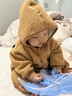 迷你巴拉【雙面穿】巴拉嬰兒連體衣棉服外出幼兒衣服保暖雙面絨兩面穿外套 咖色調(diào)00355 80cm 曬單實(shí)拍圖