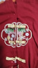 優(yōu)奇嬰兒衣服春秋季寶寶百天周歲禮服套裝長袖上衣長褲喜慶分體兩件套 曬單實(shí)拍圖
