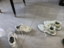 斐樂（FILA） 可頌面包鞋運動鞋女休閑鞋老爹鞋厚底鞋子 豆腐白/燕麥色-TO 37.5 曬單實拍圖