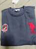 U.S. POLO ASSN.衛衣男秋季圓領(lǐng)潮流寬松長(cháng)袖T恤男士休閑上衣男裝 藏藍色 XL  曬單實(shí)拍圖