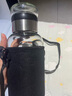 【送杯套】大容量加厚玻璃杯子便攜噸噸杯茶水分離帶杯套泡茶水杯 透明 1000ml噸噸桶 1只裝 曬單實(shí)拍圖