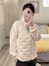 雪中飛女士輕薄羽絨服秋冬設計感拼接外套無(wú)縫壓膠情侶款百搭立領(lǐng)羽絨衣 曬單實(shí)拍圖