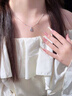 老鳳祥銀項鏈女2025新款吊墜生日禮物送女友老婆銀飾輕奢小眾高級 海洋之“星”項鏈【S925銀】 曬單實(shí)拍圖