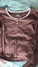森馬（Semir）長(cháng)袖T恤女短款撞色打底衫簡(jiǎn)約風(fēng)秋季假兩件修身衣服101524101005 曬單實(shí)拍圖
