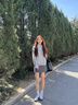 唐菓蜜連衣裙女秋冬季2025新款女裝小個(gè)子韓系時(shí)尚減齡學(xué)院風(fēng)學(xué)生套裝裙 衛衣+襯衫+裙子 M 曬單實(shí)拍圖