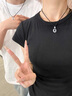 中國黃金（CHINA GOLD）貓咪平安扣玉髓吊墜男女情侶款項鏈紀念生日禮物中秋節禮物送女友 【兩件套】玉髓骨頭吊墜+玉髓貓咪吊墜*品牌禮盒 曬單實(shí)拍圖