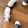 KAPPA卡帕背靠背女鞋秋季透氣小白鞋子女板鞋新款情侶鞋百搭休閑運動鞋 經(jīng)典白/海昌藍(lán) 41 曬單實拍圖