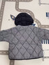富羅迷（follow me）兒童羽絨服男小童裝短款韓版洋氣冬裝兒童羽絨服男童1-3-6-8歲 黑白格 90 默認尺碼2 曬單實拍圖