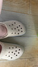 卡駱馳crocs洞洞鞋貝雅卡駱班輕便耐磨一腳蹬休閑鞋|205089 冬日白/彩色-1LI 39 (240mm) 曬單實(shí)拍圖