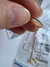 百泰首飾（BATAR JEWELLERY）生日禮物黃金耳鉤女999足金耳飾一顆金珠耳釘小光珠耳環(huán)耳墜 1.01g 曬單實(shí)拍圖