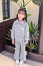 G.DUCKKIDS小黃鴨女童春秋套裝2025新款兒童洋氣時(shí)髦寶寶休閑春季純棉運動(dòng)春 灰色 100 cm 曬單實(shí)拍圖