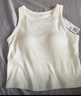優(yōu)衣庫女裝Bra短背心/加杯背心辣妹風(fēng)帶胸墊新款473985 477744 473985/00白色 M 曬單實(shí)拍圖