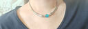 藍色貓眼石金屬拼接項鏈女朋克機械風(fēng)小眾設計項圈個(gè)性百搭 藍色貓眼石金屬拼接項鏈 曬單實(shí)拍圖