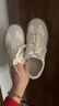 百麗板栗酥復古厚底增高德訓鞋女2025新款拼色休閑鞋JD002CM5 米白 36 曬單實(shí)拍圖