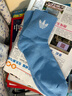 adidas六雙裝經(jīng)典襪子男女阿迪達斯官方三葉草IX5279 奇妙白/淺玫紅色/淡藍/紫色/綠色/黃色 M 曬單實(shí)拍圖