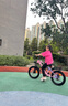 永久（FOREVER） 兒童自行車(chē)6-10歲自行車(chē)兒童單車(chē)兒童自行車(chē)小孩自行車(chē)兒童山地 車(chē)燈版|標配粉|單速+輻條輪+后座 18寸【適用身高120-145cm】 曬單實(shí)拍圖