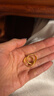 老廟黃金耳環(huán)批花C形耳釘耳圈送老婆送媽媽生日禮物 曬單實(shí)拍圖