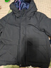 優(yōu)衣庫童裝男童女童高性能復合連帽外套/保暖厚衣服473309 09 黑色 110 曬單實(shí)拍圖