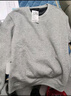 JEANSWEST LIFE真維斯加絨衛(wèi)衣男秋冬季加厚保暖外套三角設(shè)計(jì)重磅灰色圓領(lǐng)上衣 曬單實(shí)拍圖