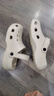 名創(chuàng  )優(yōu)品（MINISO）洞洞鞋女男夏季外穿沙灘涼鞋防滑厚底踩屎感包頭涼拖鞋骨白38-39 曬單實(shí)拍圖