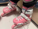 樂(lè )秀（ROADSHOW）兒童輪滑鞋全套裝滑輪鞋男女中大童初學(xué)者專(zhuān)業(yè)鎖輪RX1S溜冰鞋 【鎖輪款】粉色R6套裝送禮包 S 小碼(28-31適合2-5歲) 曬單實(shí)拍圖