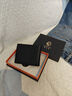 老人頭男士錢(qián)包短款商務(wù)頭層牛皮橫款兩折票夾多卡位錢(qián)夾生日禮物 曬單實(shí)拍圖